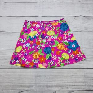 8 Hanna Andersson Pink Floral Swim Skirt